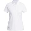 imageadidas Womens Solid Performance Short Sleeve Polo ShirtWhite