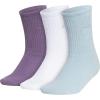 imageadidas Womens Super Soft Cushioned Comfort Cozy Crew Socks 3PairWonder WhiteWonder ClayWonder Orchid Purple