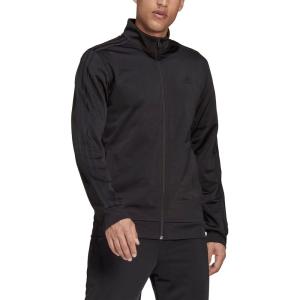 imageadidas Mens 3S FullZip Training Athletic Outerwear Casual Full Zip  WhiteBlackBlack