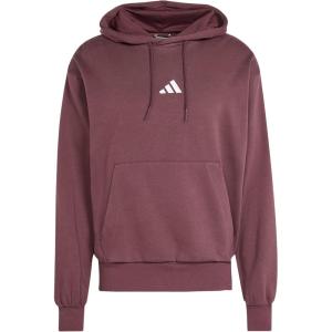 imageadidas Mens Essentials Feel Cozy Fleece HoodieAurora RubyWhite