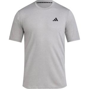 imageadidas Mens Essentials Feel Ready Training TShirtMedium Grey HeatherWhiteBlack