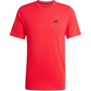 imageadidas Mens Essentials Feel Ready Training TShirtPure RubyBlack