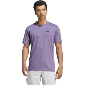 imageadidas Mens Essentials Feel Ready Training TShirtShadow VioletBlack
