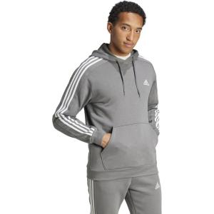 imageadidas Mens Essentials Fleece 3 Stripes Hoodie Training Athletic Outerwear Casual  GreyGrey
