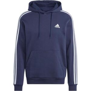 imageadidas Mens Essentials Fleece 3 Stripes Hoodie Training Athletic Outerwear Casual  GreyInk
