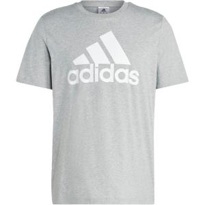 imageadidas Mens Essentials Single Jersey 3Stripes TShirtGrey