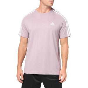 imageadidas Mens Essentials Single Jersey 3Stripes TShirtPreloved FigPreloved Fig