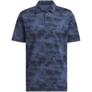 imageadidas Mens Goto Printed Mesh Polo ShirtConavy