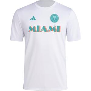 imageadidas Mens Inter Miami Cf MLS Short Sleeve TShirtWhite Blue Miami