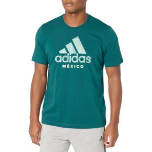 imageadidas Mens Mexico Alphaskin Graphic TShirtMystery Green