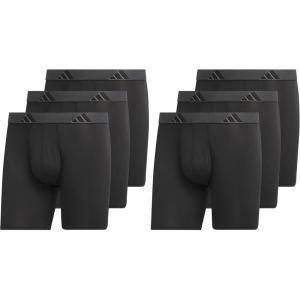 imageadidas Mens Microfiber Boxer Briefs Underwear Multipack  Athletic Moisture Wicking Stretch Fit ampamp TaglessBlackOnix GreyBlackMicrofiberMulti
