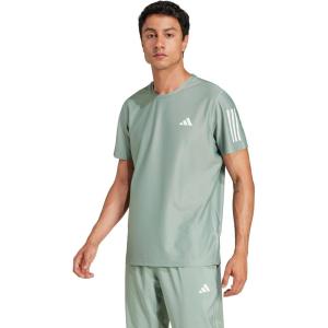 imageadidas Mens Own The Run TShirtSilver Green