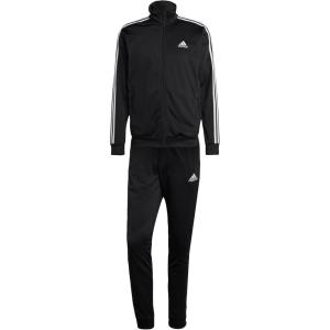 imageadidas Mens Size Basic 3Stripes Tricot Track SuitBlack 2023
