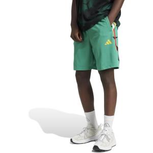 imageadidas Mens Tall Size House of Tiro Nations Pack ShortsSemi Court GreenBold GoldSurf Green
