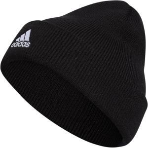 imageadidas Mens Team Issue Beanie Standard Fit Cuffed Acrylic Knit HatCap for WinterBlackWhite F21