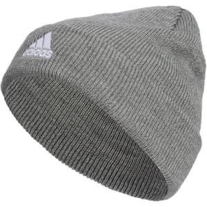 imageadidas Mens Team Issue Beanie Standard Fit Cuffed Acrylic Knit HatCap for WinterHeather GreyWhite F23