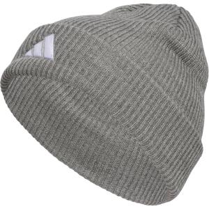 imageadidas Mens Team Issue Beanie Standard Fit Cuffed Acrylic Knit HatCap for WinterHeather GreyWhite20