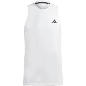 imageadidas Mens Training Essentials Feel Ready Logo Sleeveless TShirtWhiteBlack