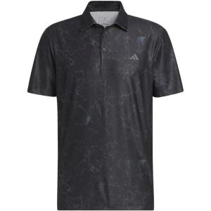 imageadidas Mens Ultimate365 Printed Golf Polo ShirtBlack