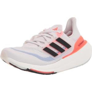 imageadidas Mens Ultraboost Light Running ShoeWhiteBlackSolar Red