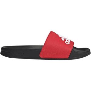 imageadidas Unisex Adult Adilette Shower Slip On SlidesBetter ScarletWhiteBlack