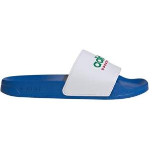 imageadidas Unisex Adult Adilette Shower Slip On SlidesBright RoyalWhiteTeam Green