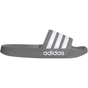 imageadidas Unisex Adult Adilette Shower Slip On SlidesGreyWhiteGrey