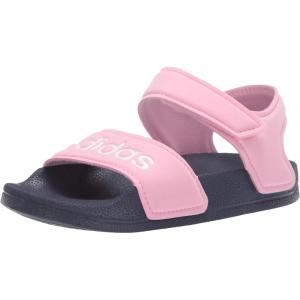 imageadidas UnisexChild Adilette Sandal SlideTrue PinkWhiteTrace Blue
