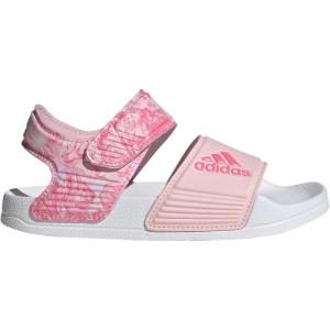 imageadidas UnisexChild Adilette Slide SandalClear PinkPink FusionWhite