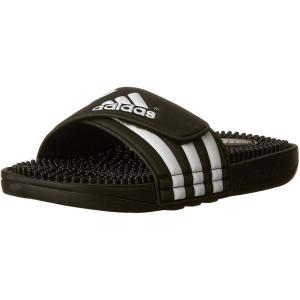 imageadidas UnisexChild Adissage Slides SandalCore BlackWhiteBlack
