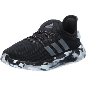 imageadidas UnisexChild Cloudfoam Pure SneakerBlackIron MetallicPink Spark