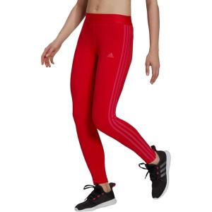 imageadidas Womens Essentials 3Stripes LeggingsVivid RedTeam Real Magenta