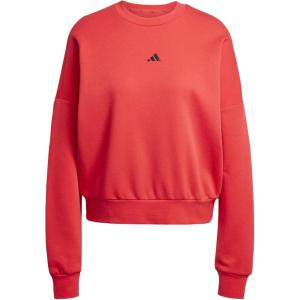 imageadidas Womens Essentials Small Logo Feel Cozy SweatshirtPure RubyBlack