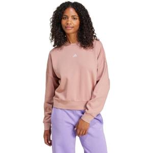 imageadidas Womens Essentials Small Logo Feel Cozy SweatshirtWarm ClayWhite