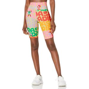 imageadidas Womens Farm Rio Biker ShortsPearl CitrineSemi Solar Red Farm