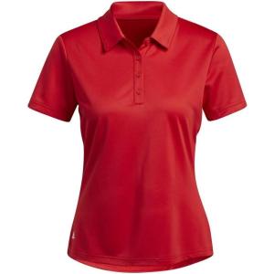 imageadidas Womens Performance Primegreen Golf Polo ShirtCollegiate Red