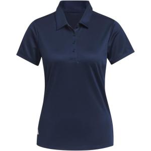 imageadidas Womens Solid Performance Short Sleeve Polo ShirtCollegiate Navy