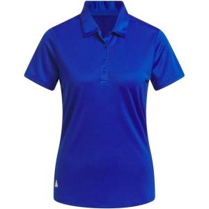 imageadidas Womens Solid Performance Short Sleeve Polo ShirtCollegiate Royal