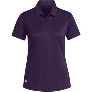 imageadidas Womens Solid Performance Short Sleeve Polo ShirtPurple