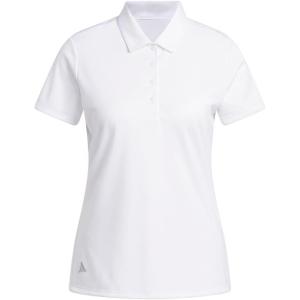 imageadidas Womens Solid Performance Short Sleeve Polo ShirtWhite