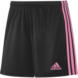 imageadidas Womens Squadra ShortsBlackClear Pink Full Stripes