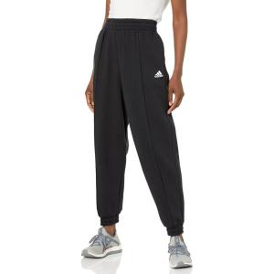 imageadidas Womens Studio Fleece PantsBlackWhite