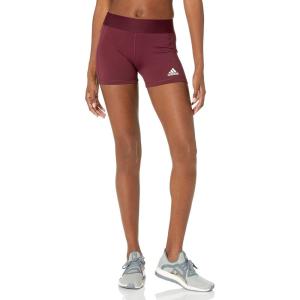 imageadidas Womens Techfit Volleyball ShortsTeam MaroonWhite