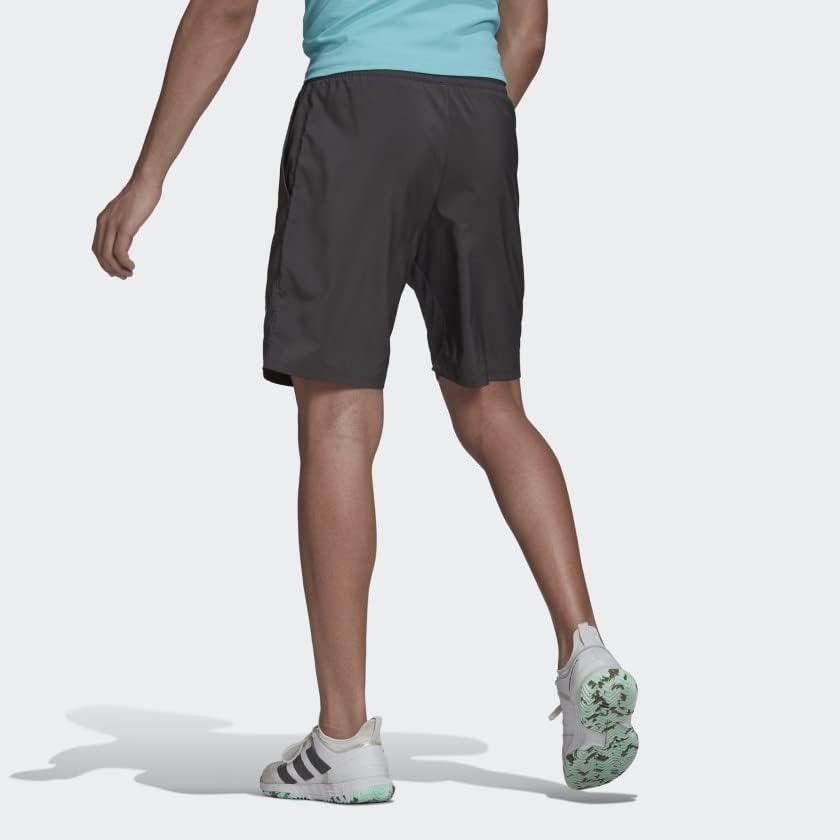 imageadidas Mens Club Tennis 3Stripes ShortsGreyPulse Aqua