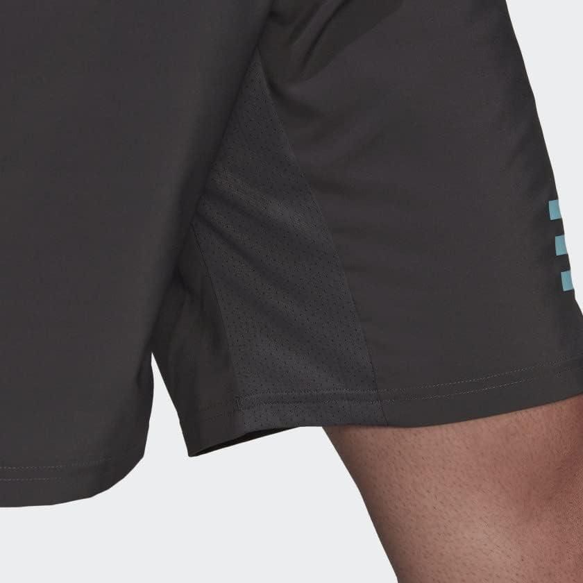 imageadidas Mens Club Tennis 3Stripes ShortsGreyPulse Aqua
