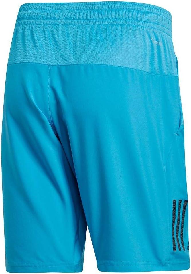 imageadidas Mens Club Tennis 3Stripes ShortsShock CyanBlack