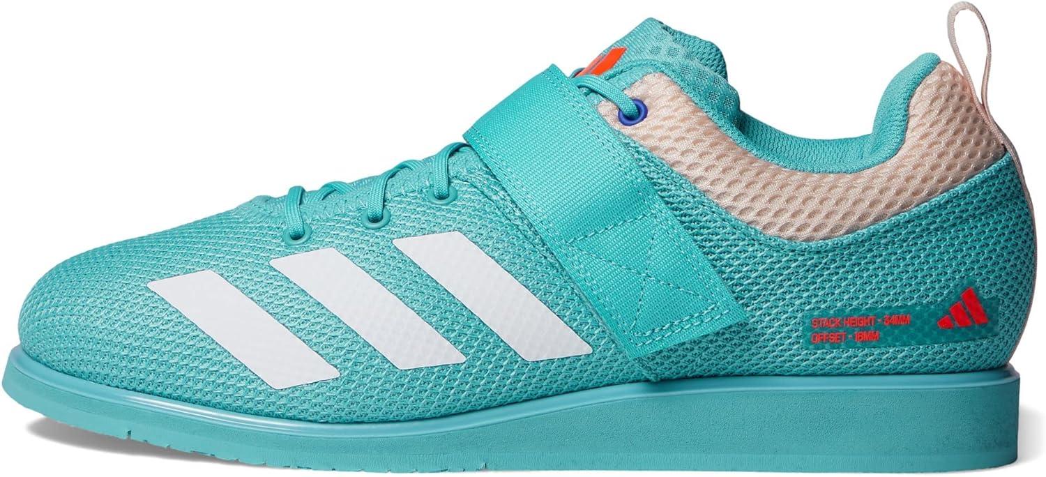 imageadidas Powerlift 5 Mens Weightlifting Shoes Preloved BlueWhiteSolar Red Mens 105 Womens 115 Medium