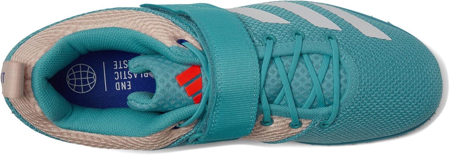 imageadidas Powerlift 5 Mens Weightlifting Shoes Preloved BlueWhiteSolar Red Mens 105 Womens 115 Medium