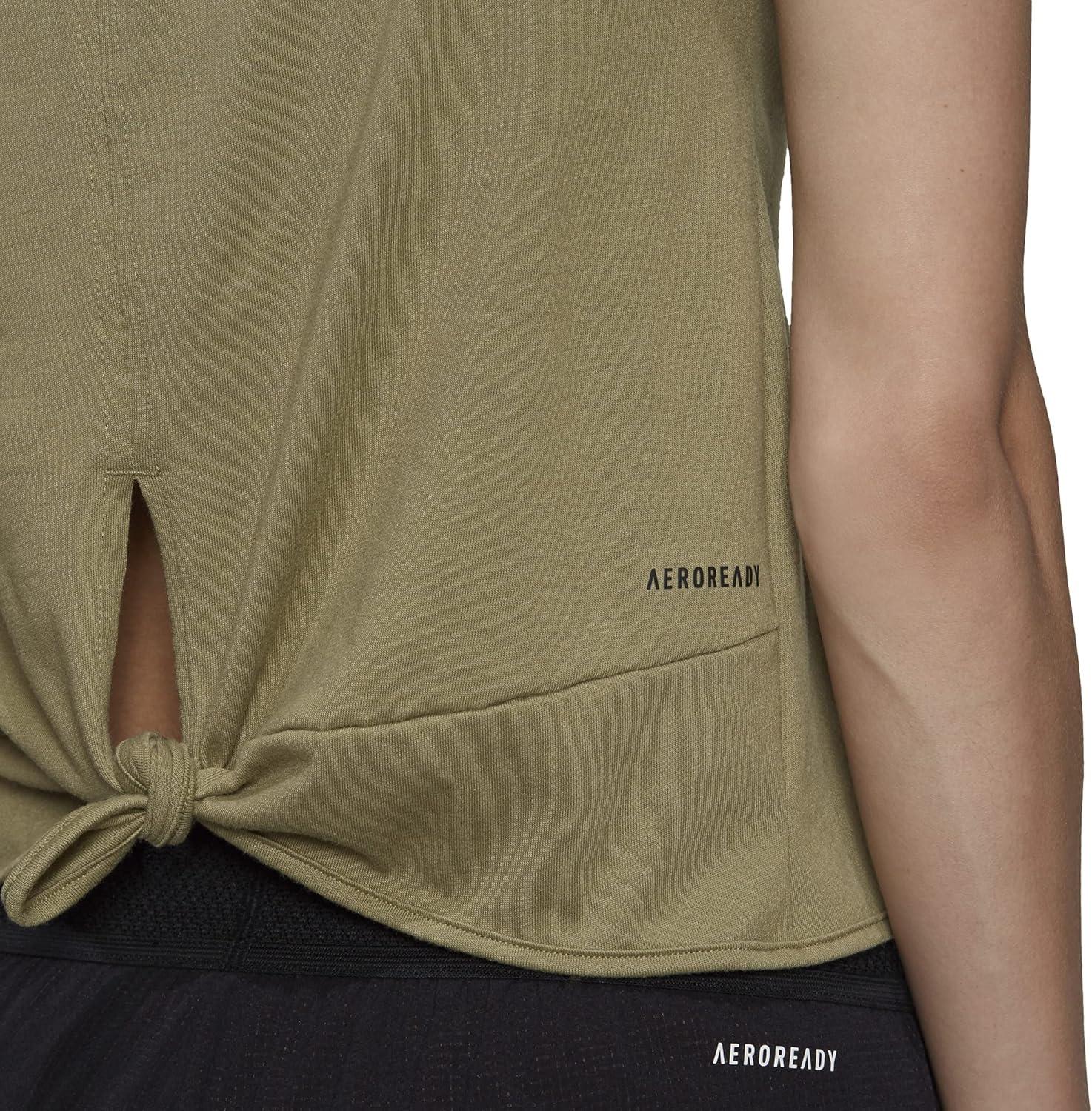 imageadidas Womens Club Knotted Tennis Tank TopOrbit GreenBlack