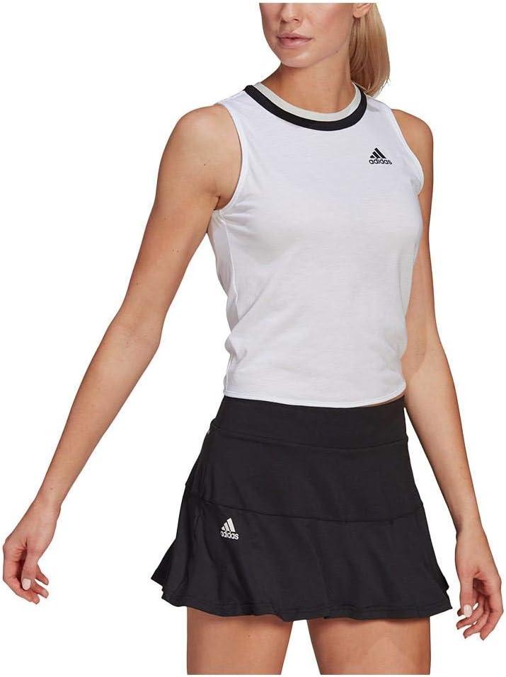imageadidas Womens Club Knotted Tennis Tank TopWhiteBlack